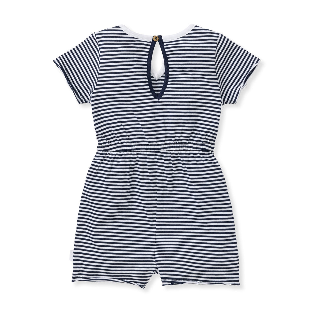 Burt's Bees Organic Baby Girl Romper Classic Stripe