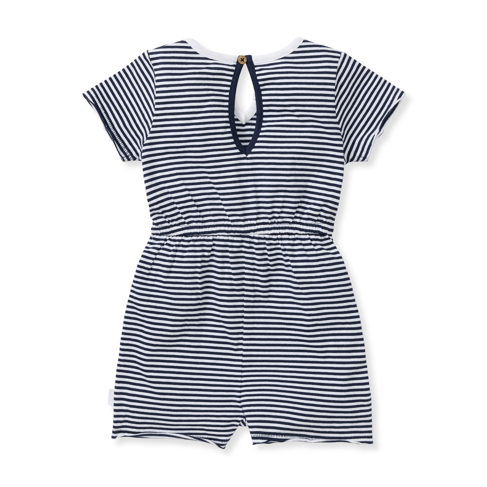 Burt's Bees Organic Baby Girl Romper Classic Stripe
