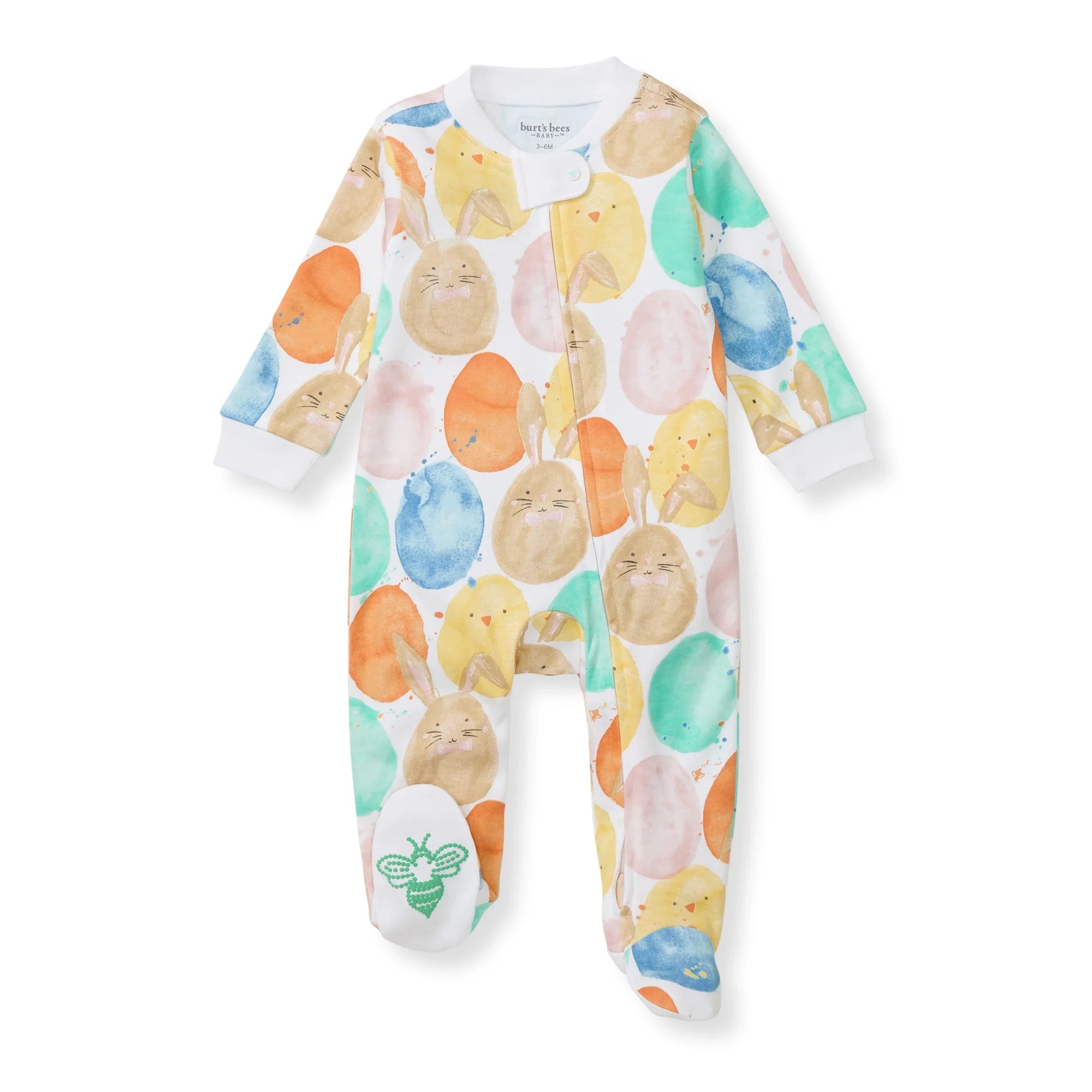 Burt's Bees Organic Baby One-Piece Sleep & Play Easter Friends