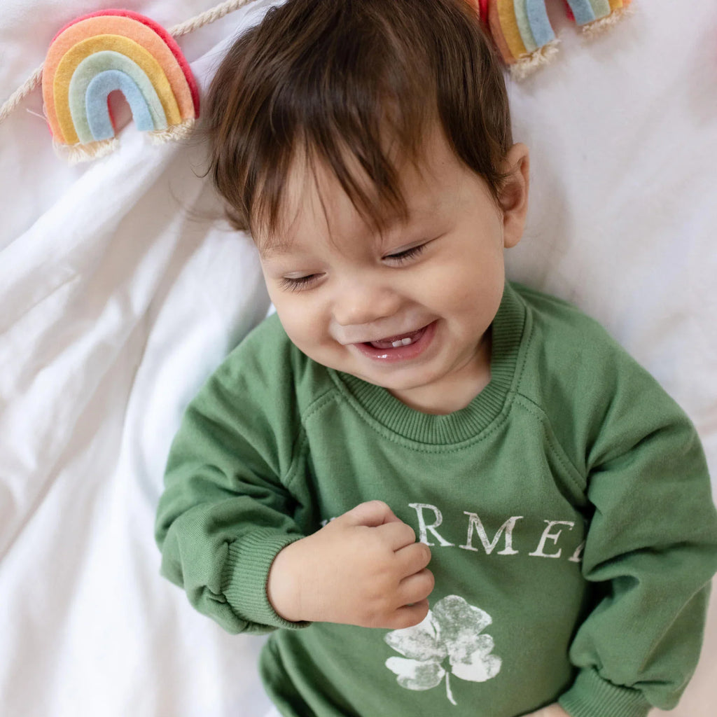 Burt's Bees Organic Baby & Toddler Sweatshirt Charmed Green