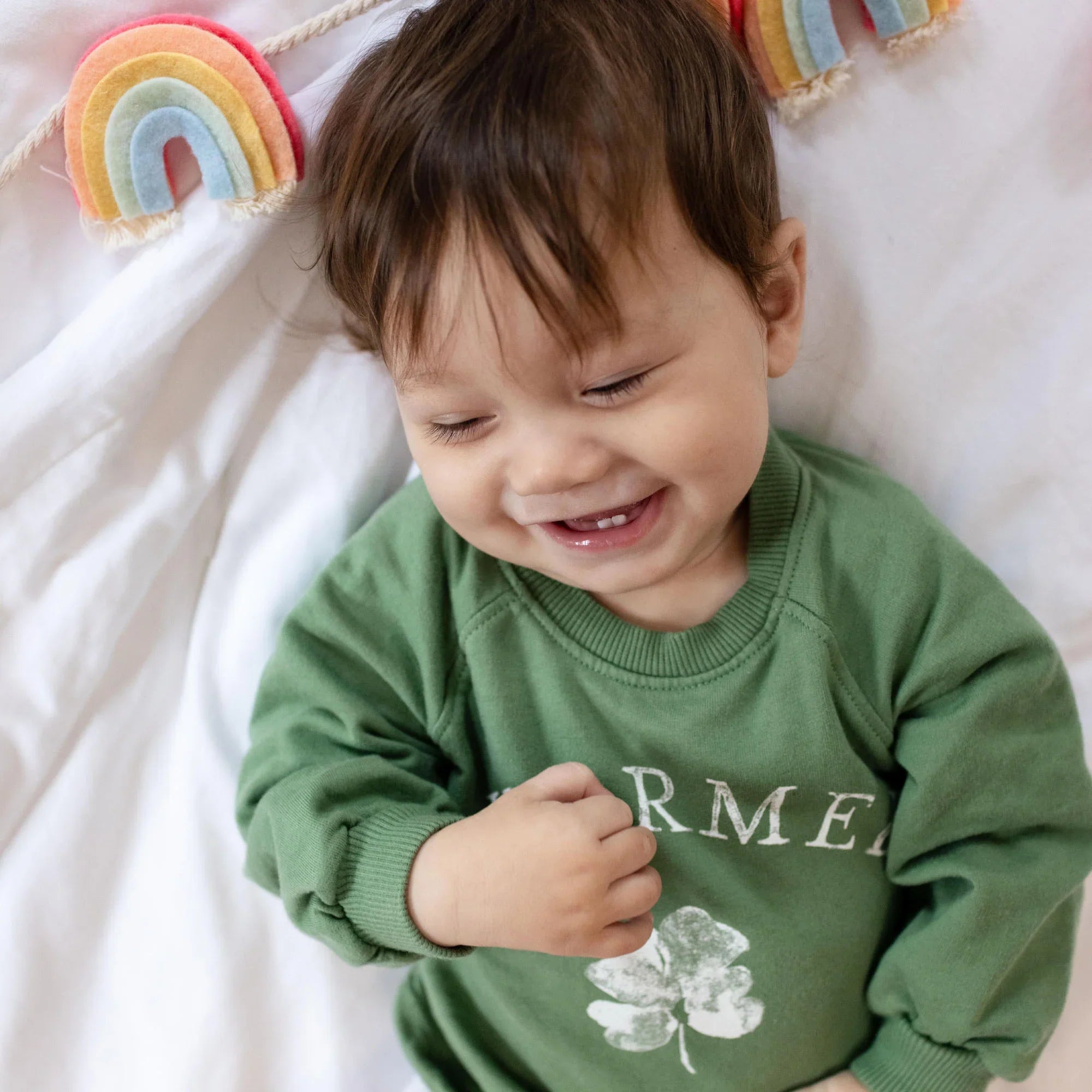 Burt's Bees Organic Baby & Toddler Sweatshirt Charmed Green
