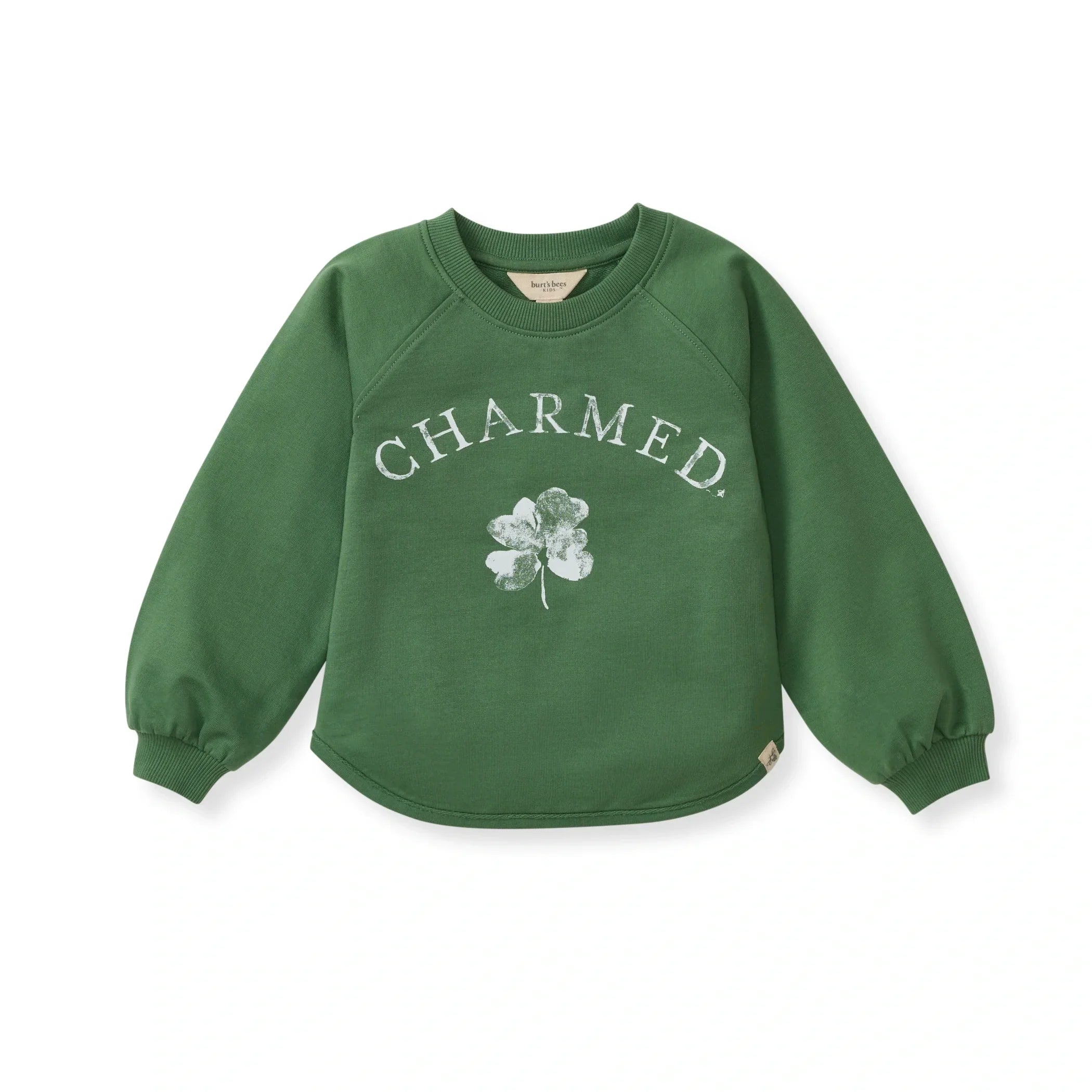 Burt's Bees Organic Baby & Toddler Sweatshirt Charmed Green