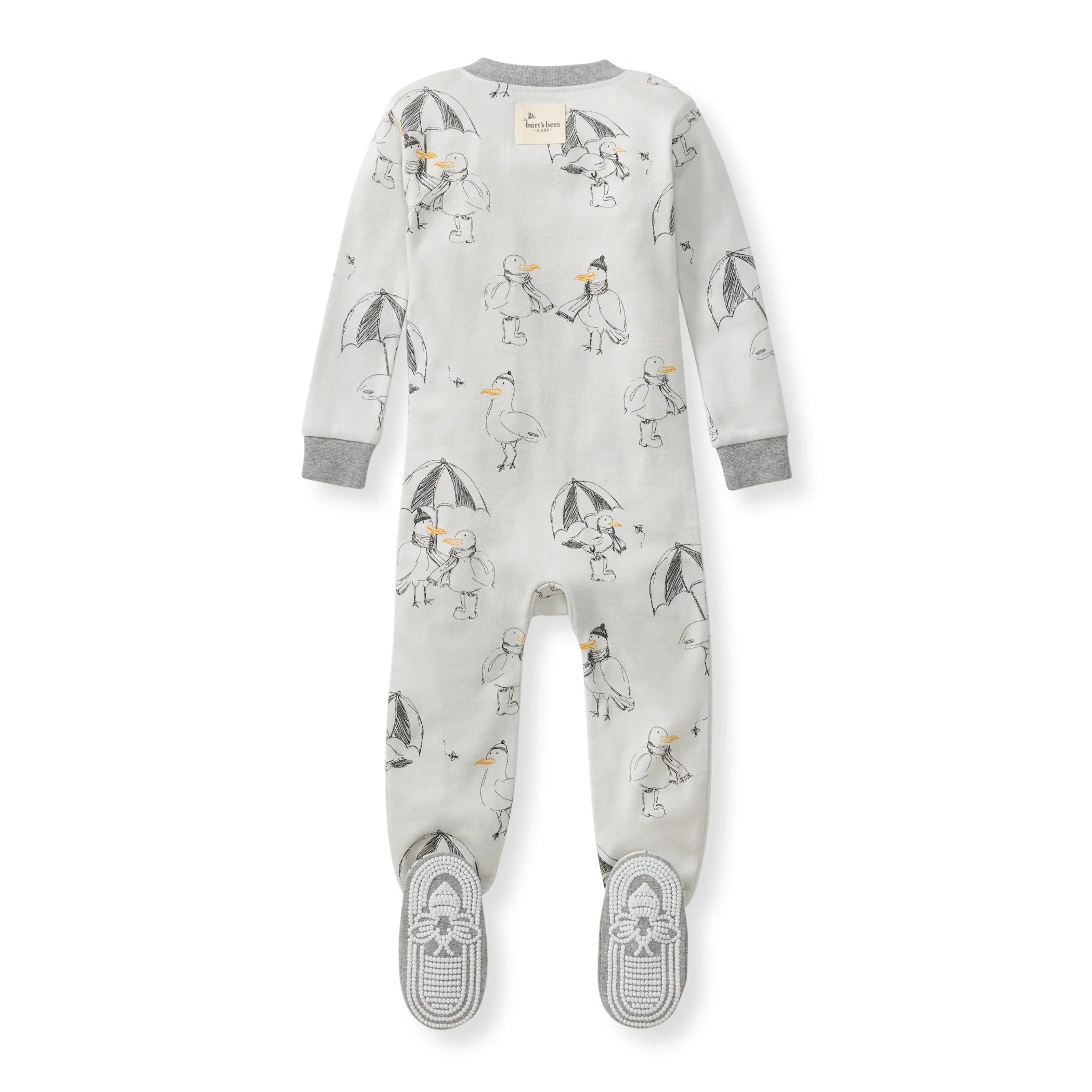 Burt's Bees Organic Baby One-Piece Sleeper Silly Seagulls
