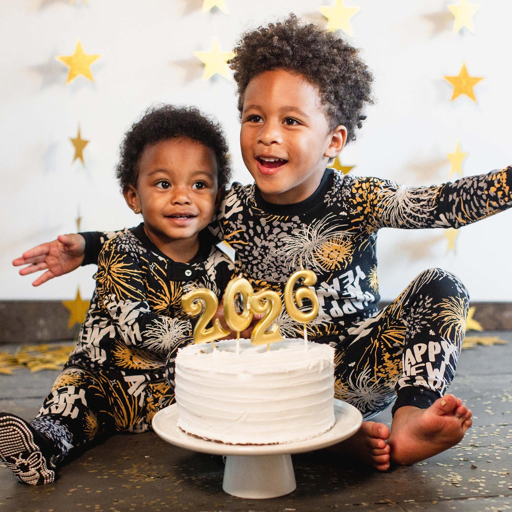 Burt's Bees Organic Baby One-Piece Sleeper Happy New Year