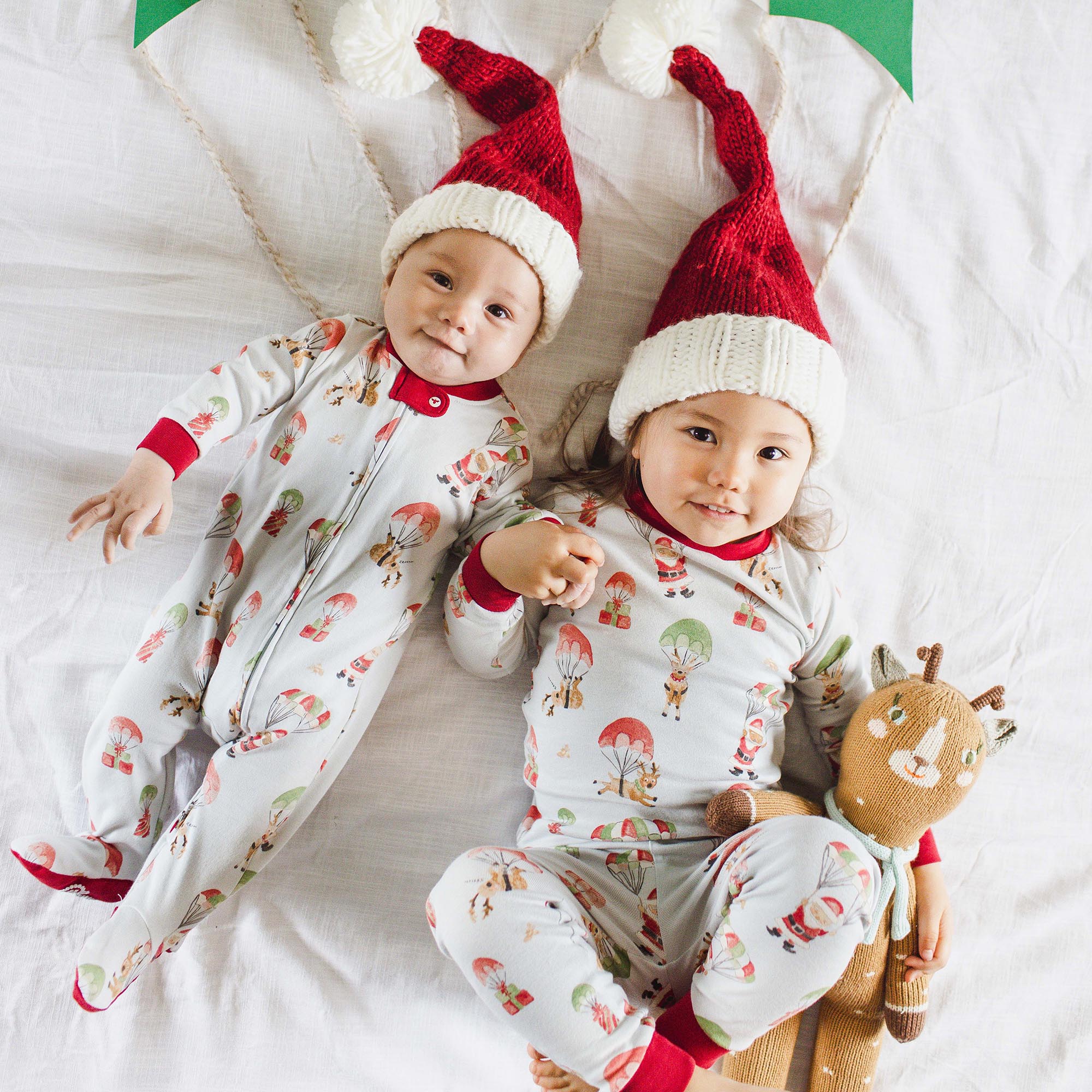 Burt's Bees Organic Baby One-Piece Sleeper Santa in the Sky