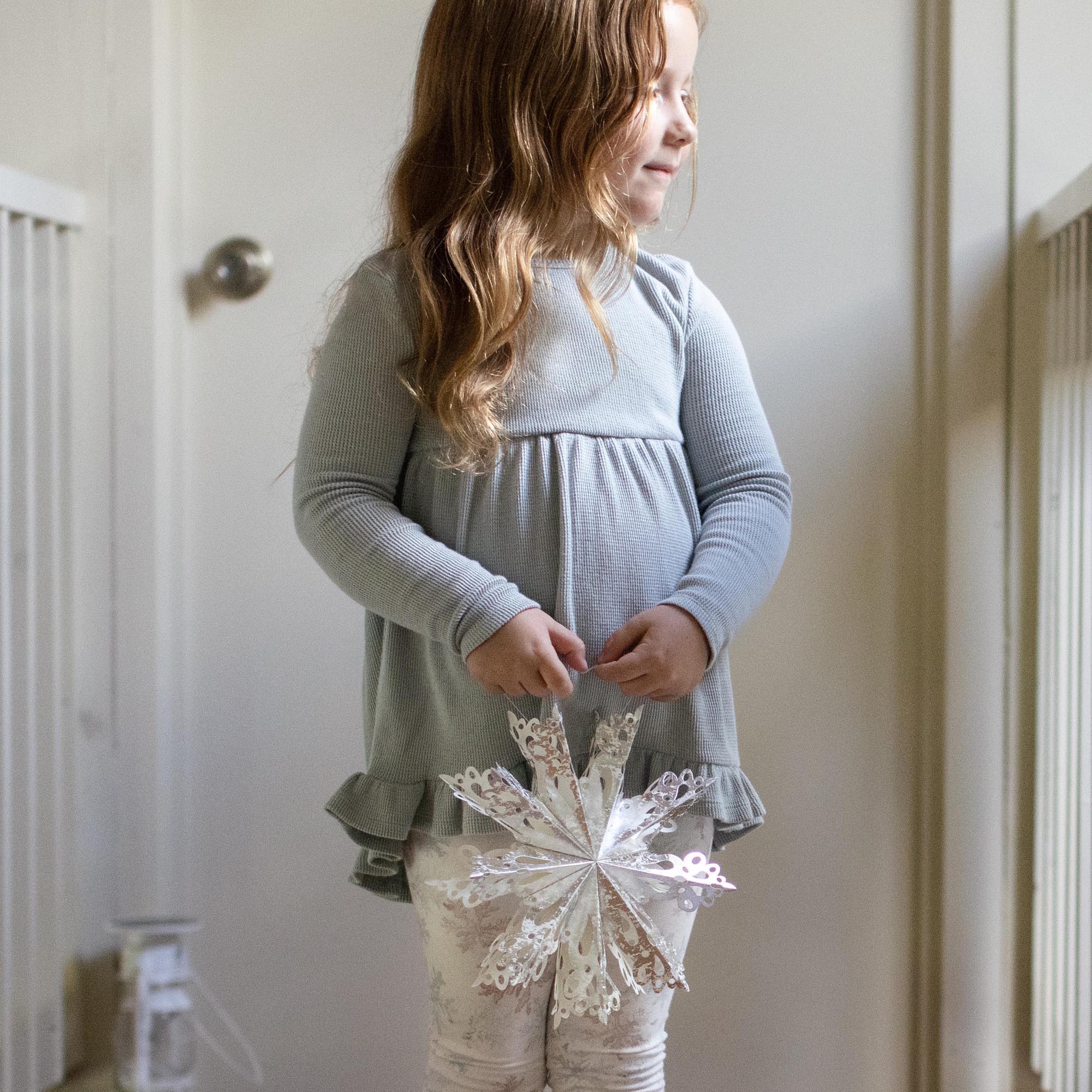 Burt's Bees Organic Baby & Toddler Tunic and Pants Set Snowflake Flurries