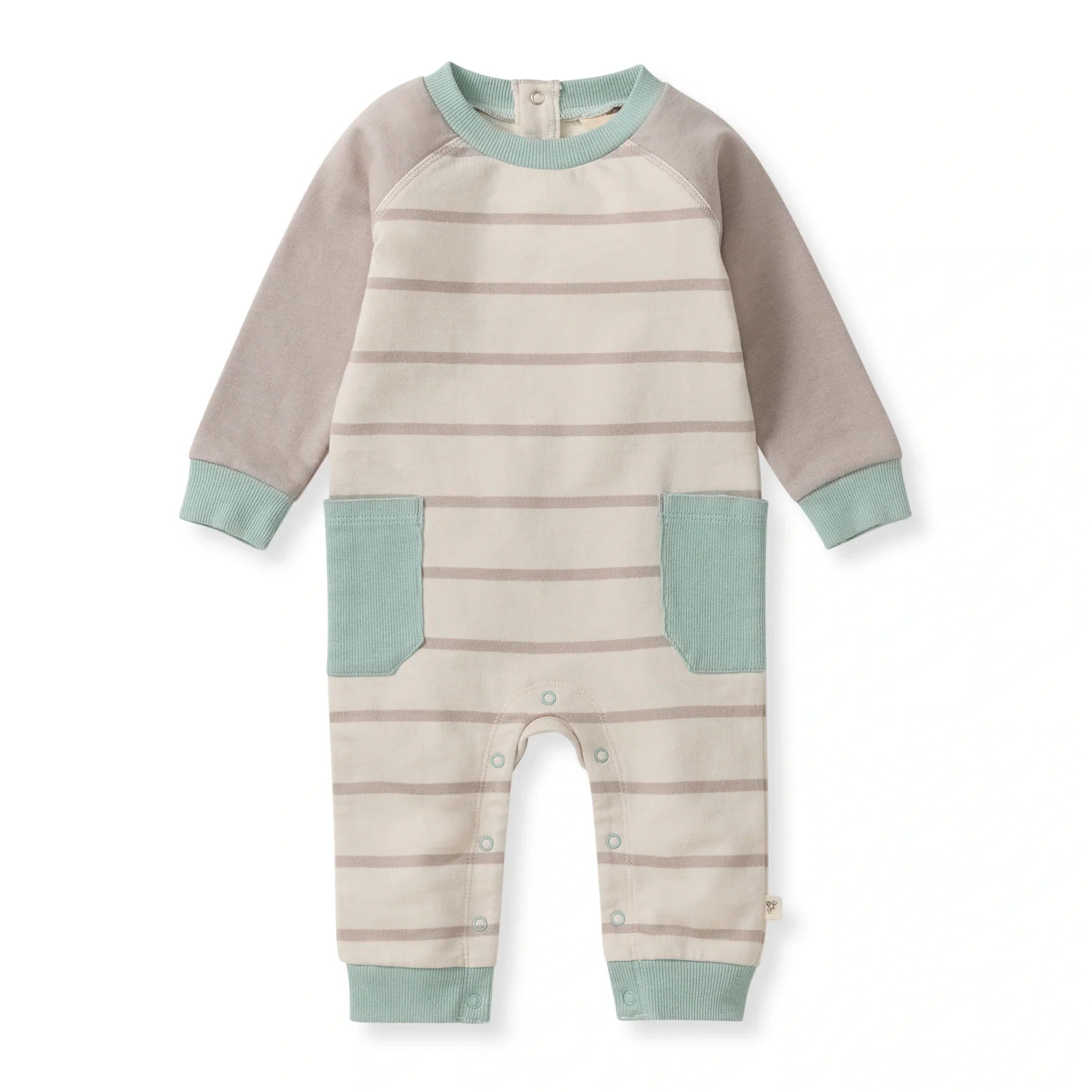 Burt's Bees Organic Baby Jumpsuit Basic Stripe