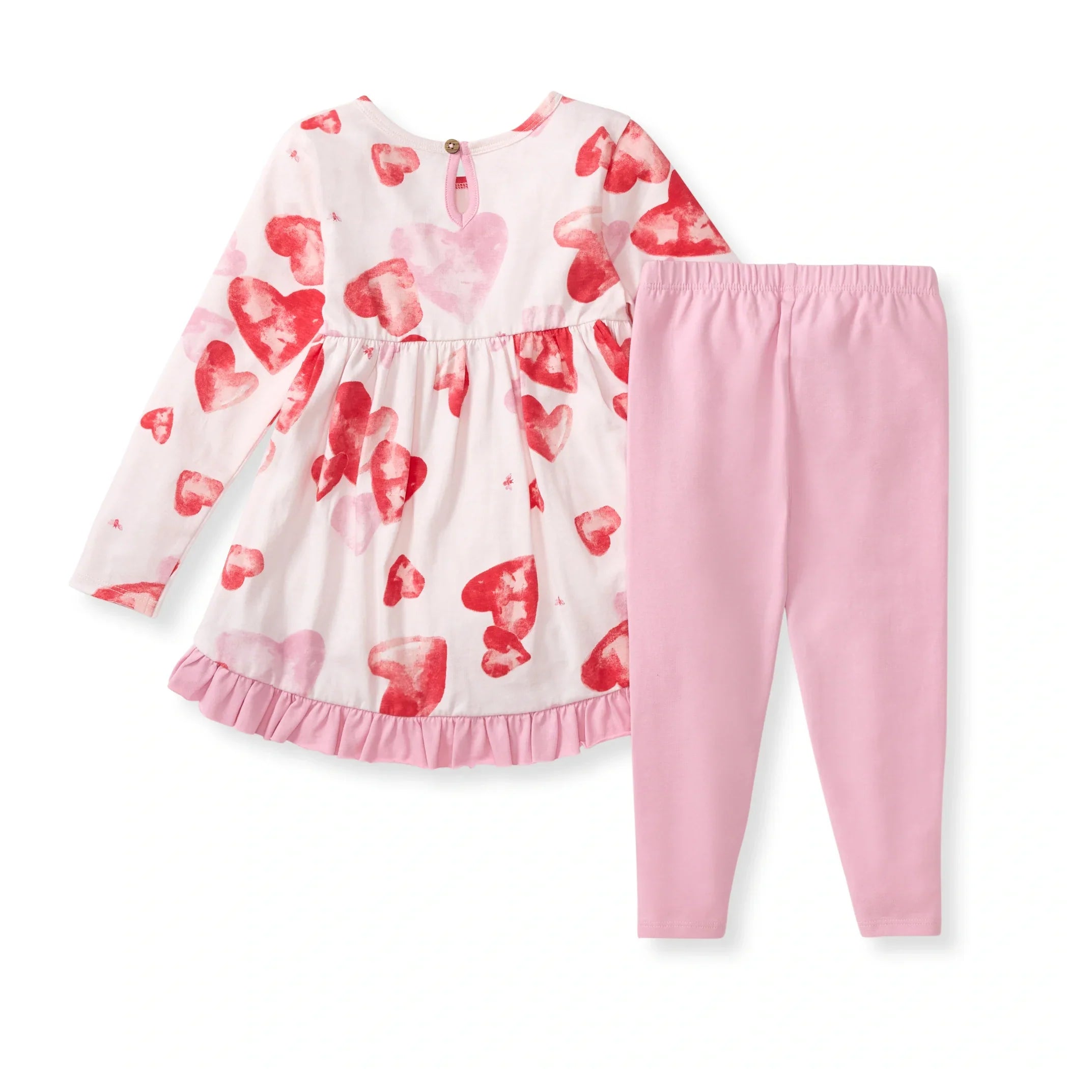 Burt's Bees Organic Baby & Toddler Tunic and Pants Set I Heart You