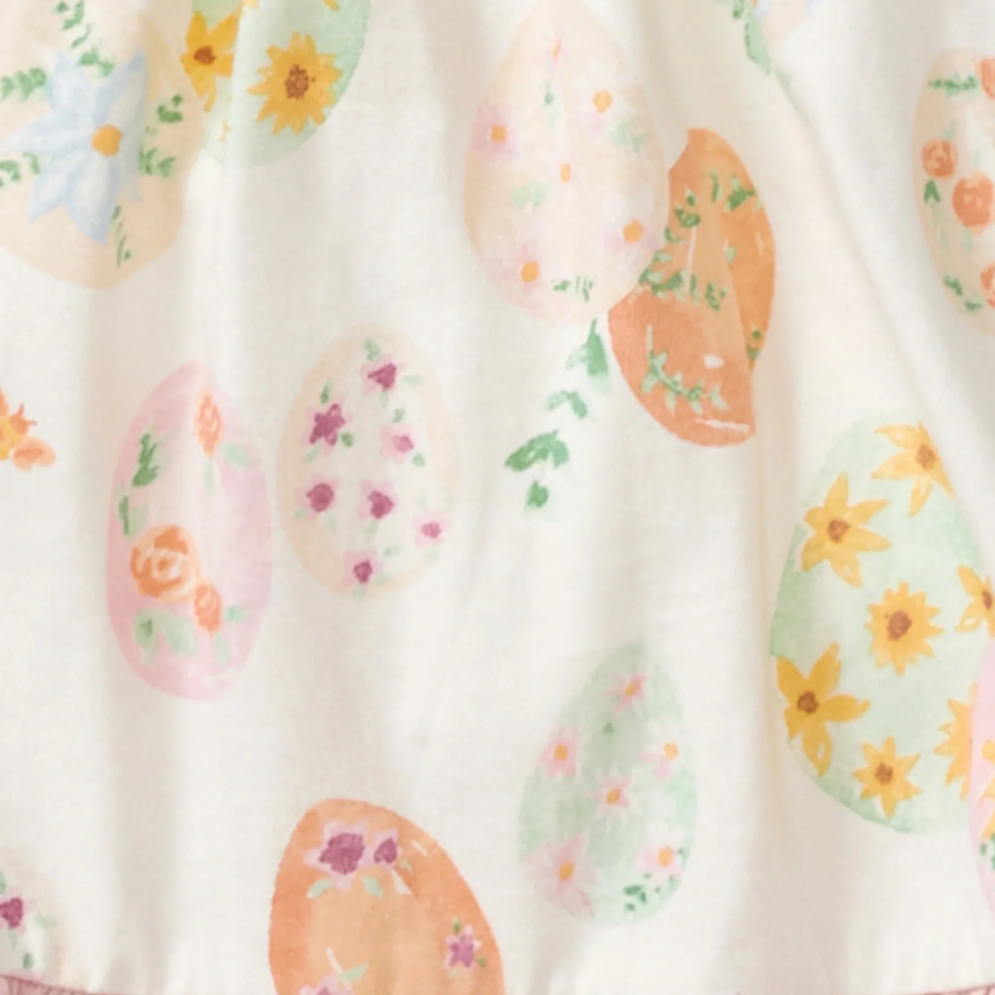 Burt's Bees Organic Baby & Toddler Floral Easter Eggs Tunic & Pants Set