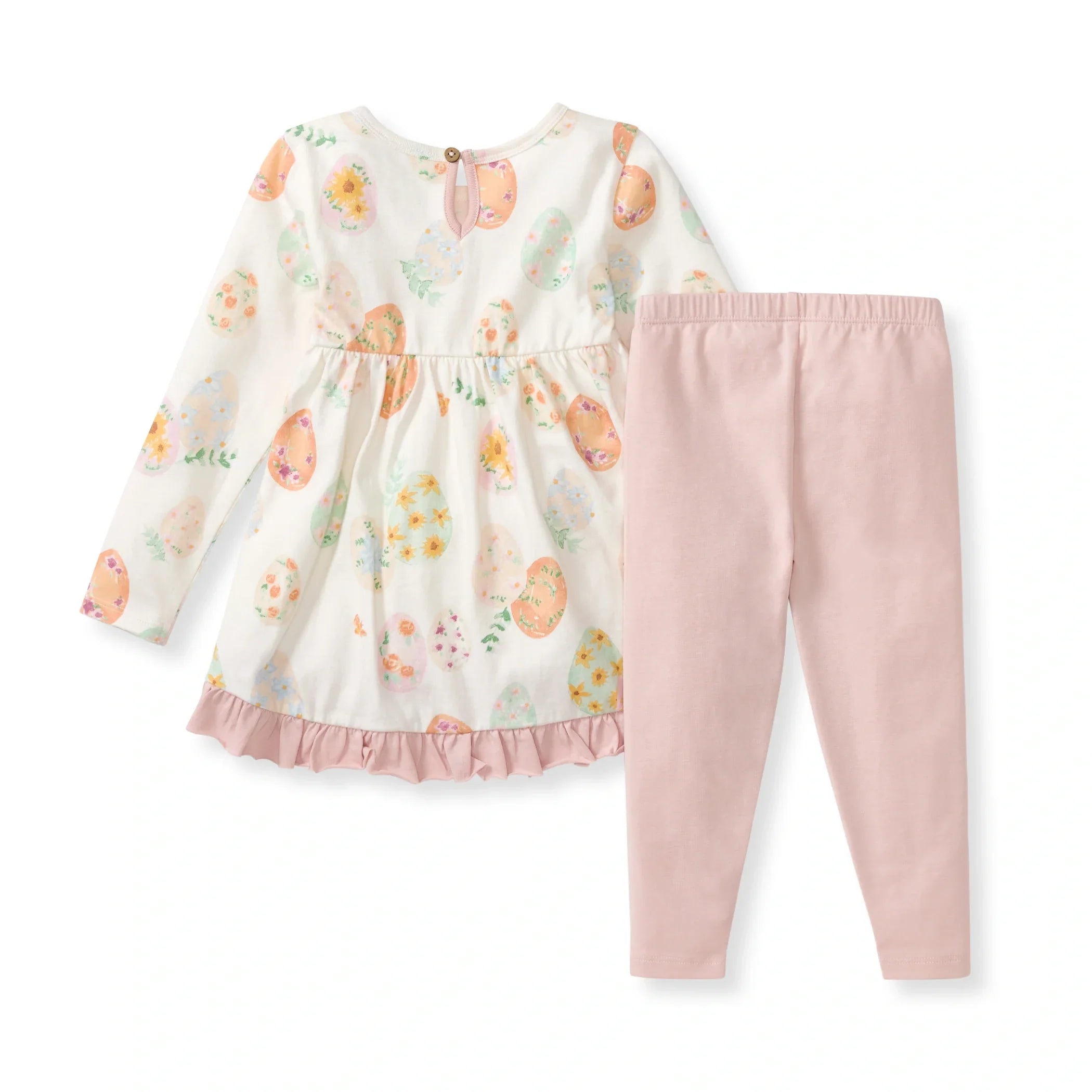 Burt's Bees Organic Baby & Toddler Floral Easter Eggs Tunic & Pants Set