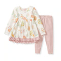 Burt's Bees Organic Baby & Toddler Floral Easter Eggs Tunic & Pants Set