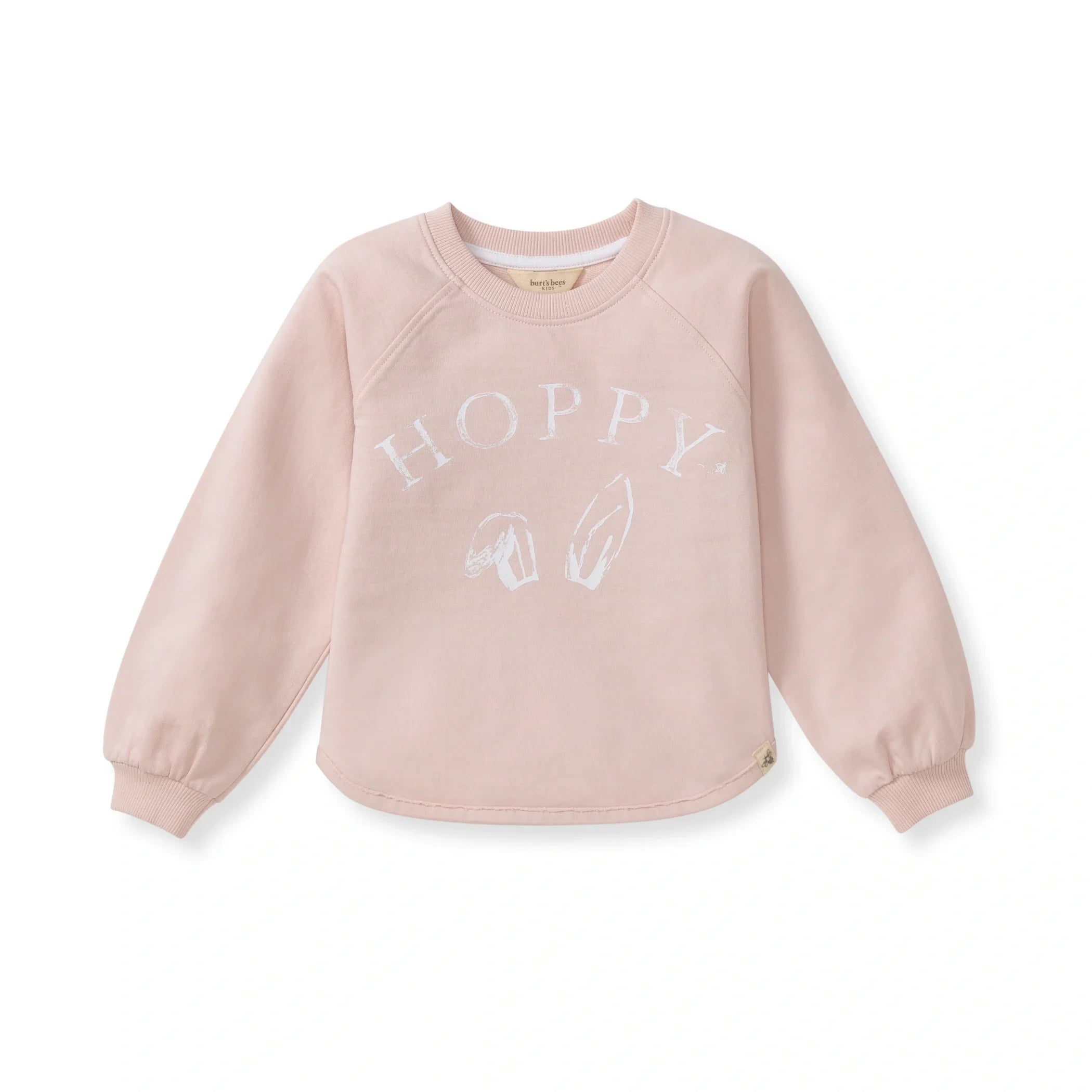 Burt's Bees Organic Baby & Toddler Sweatshirt Hoppy Pink