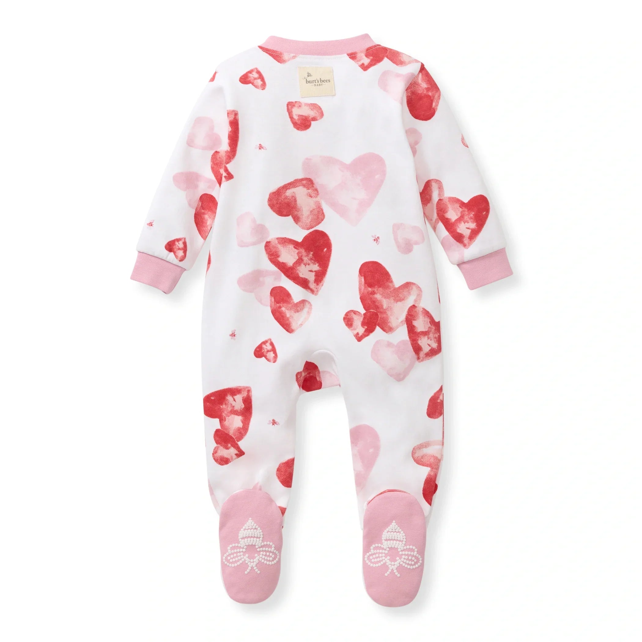 Burt's Bees Organic Baby One-Piece Sleeper I Heart You