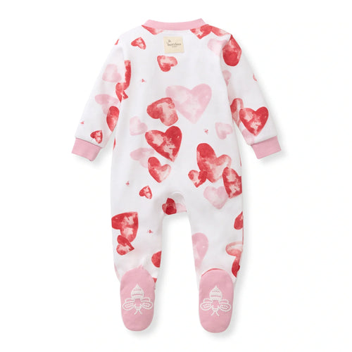 Burt's Bees Organic Baby One-Piece Sleeper I Heart You