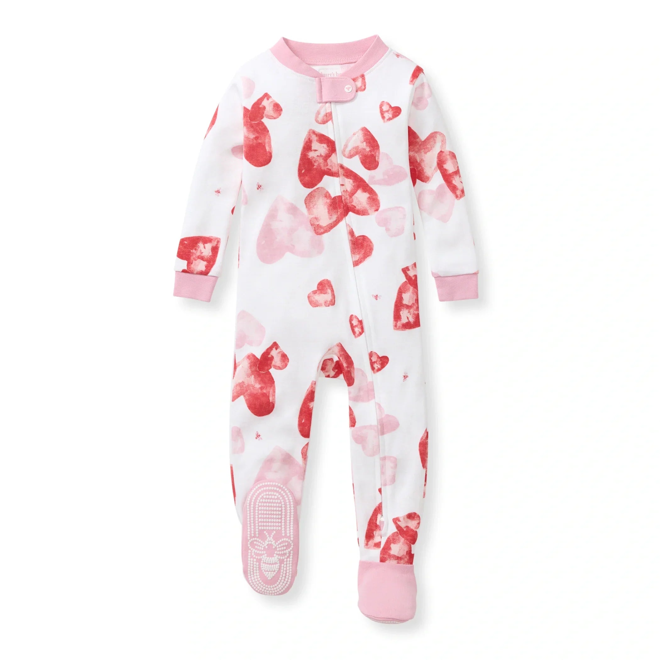Burt's Bees Organic Baby One-Piece Sleeper I Heart You