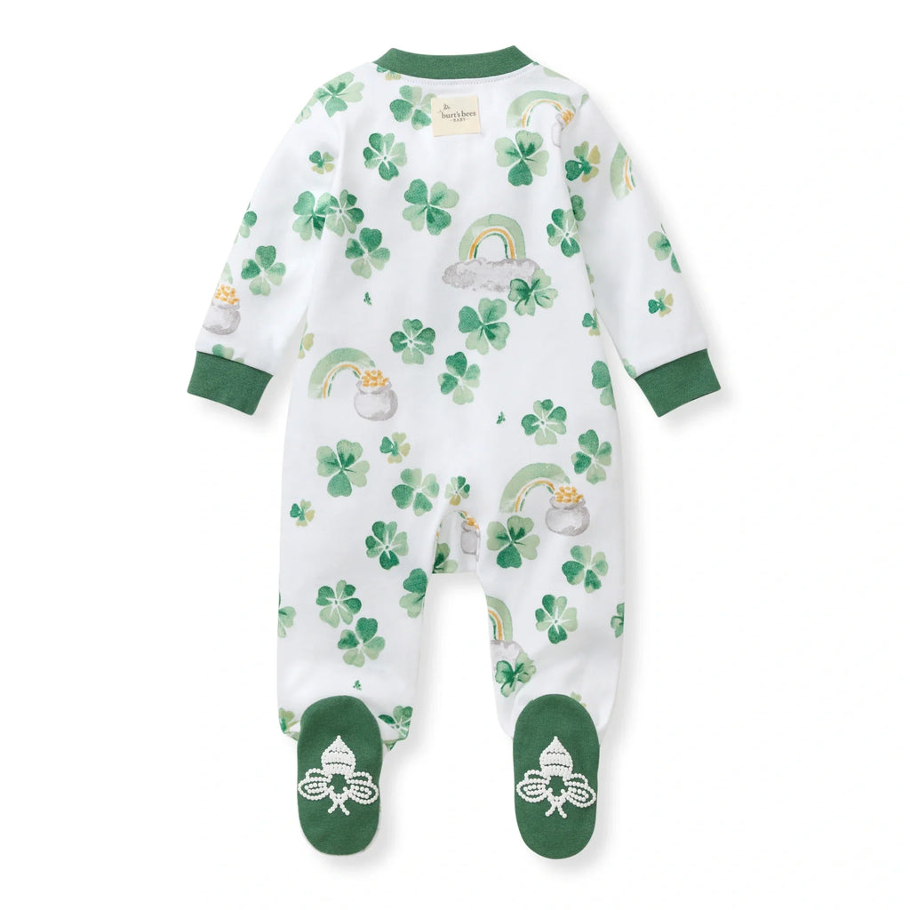 Burt's Bees Organic Baby One-Piece Sleeper Happy Go Lucky