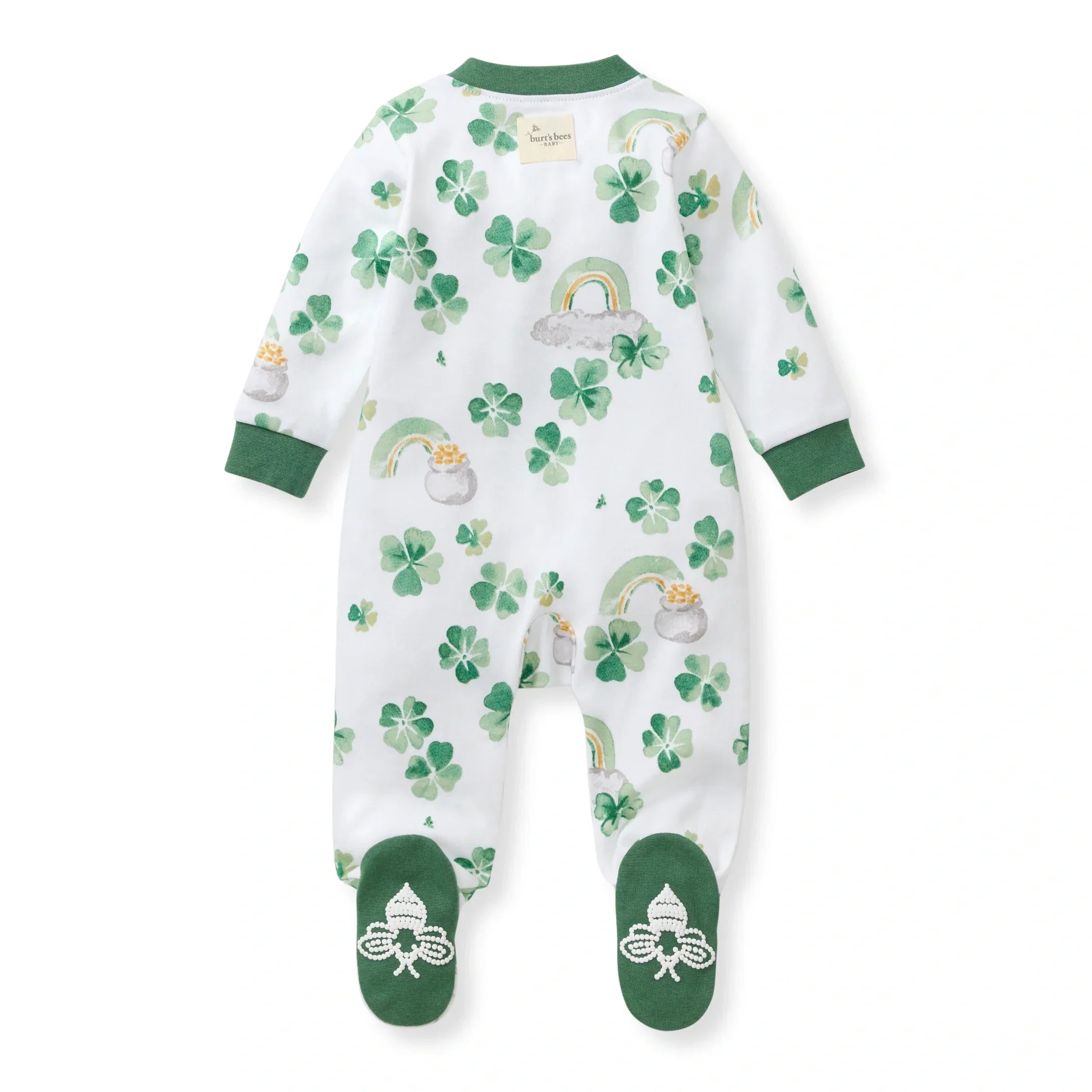 Burt's Bees Organic Baby One-Piece Sleeper Happy Go Lucky