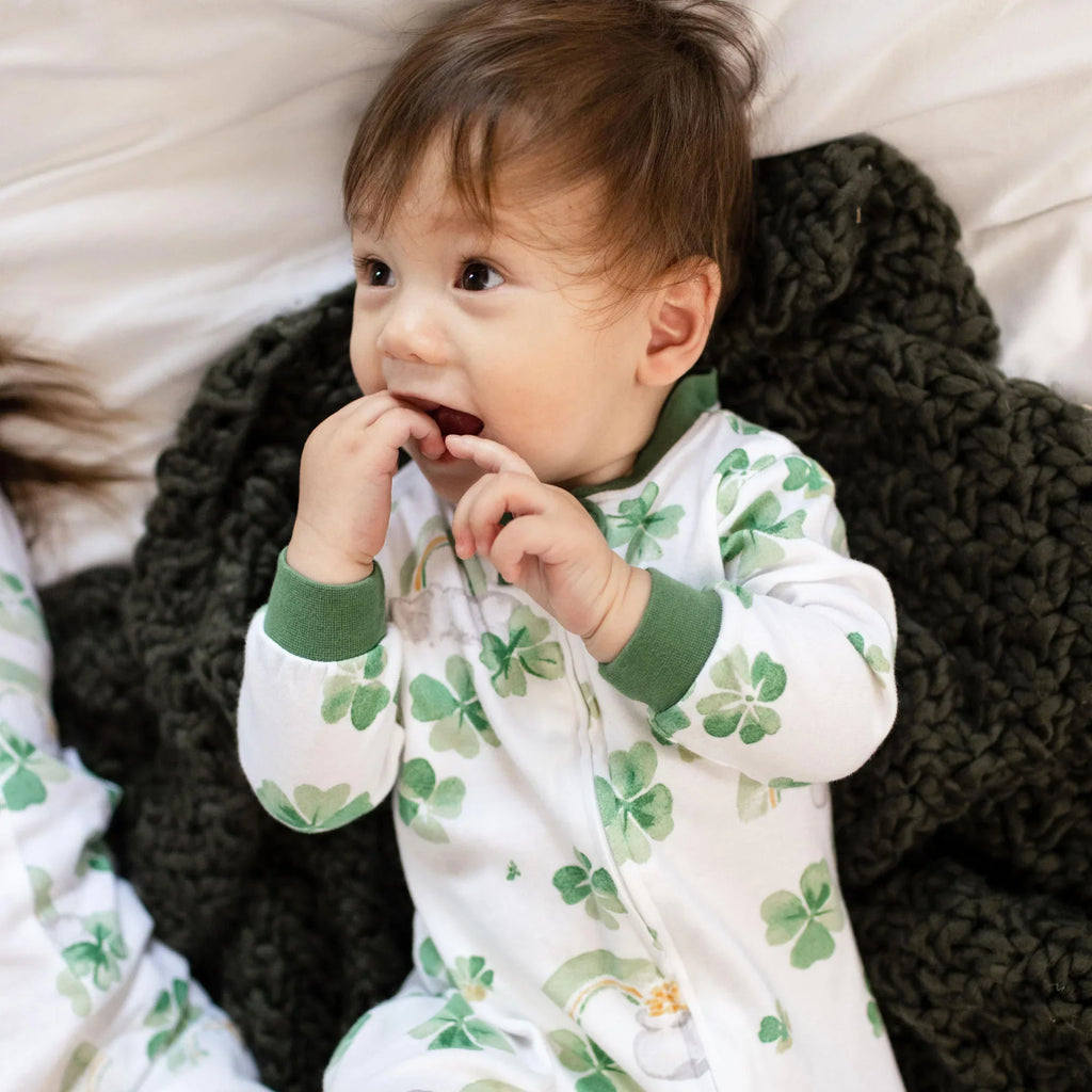 Burt's Bees Organic Baby One-Piece Sleeper Happy Go Lucky