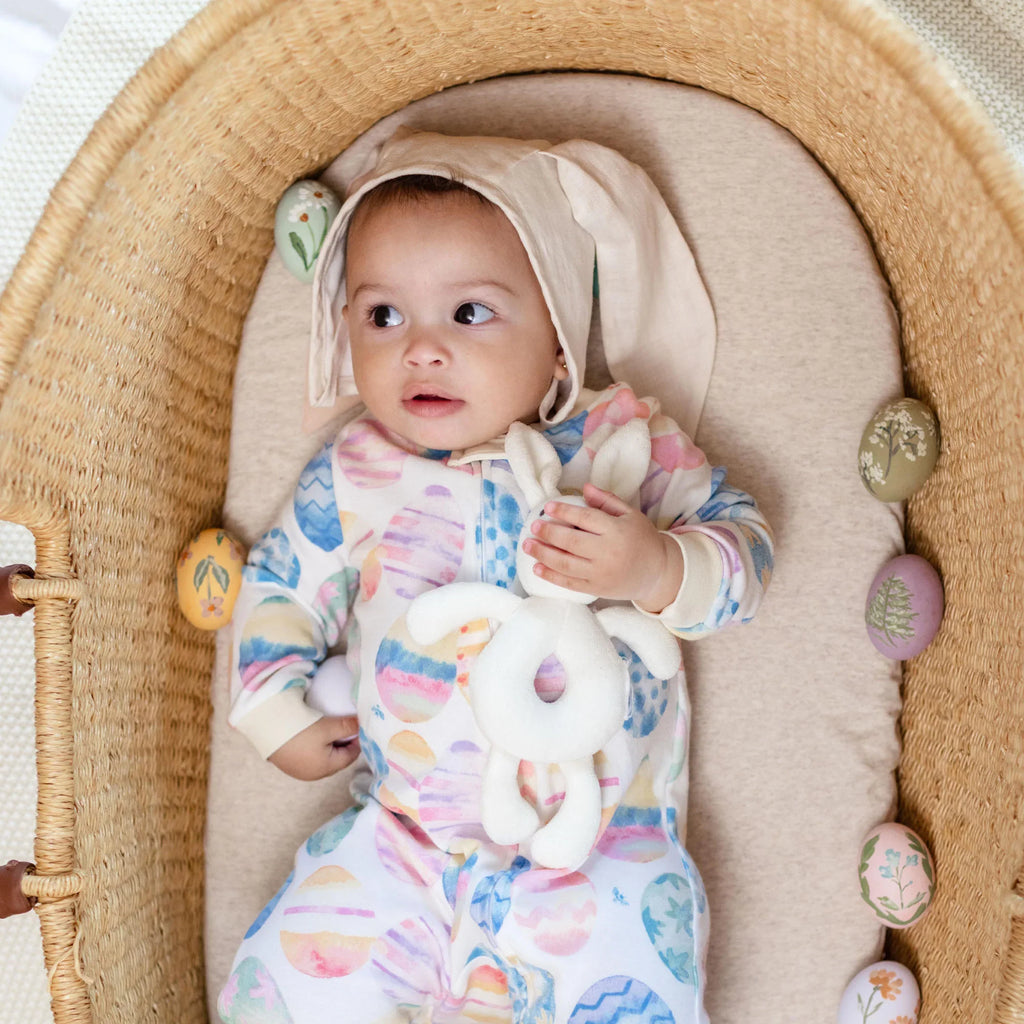 Burt's Bees Organic Baby One-Piece Sleeper Easter Eggs