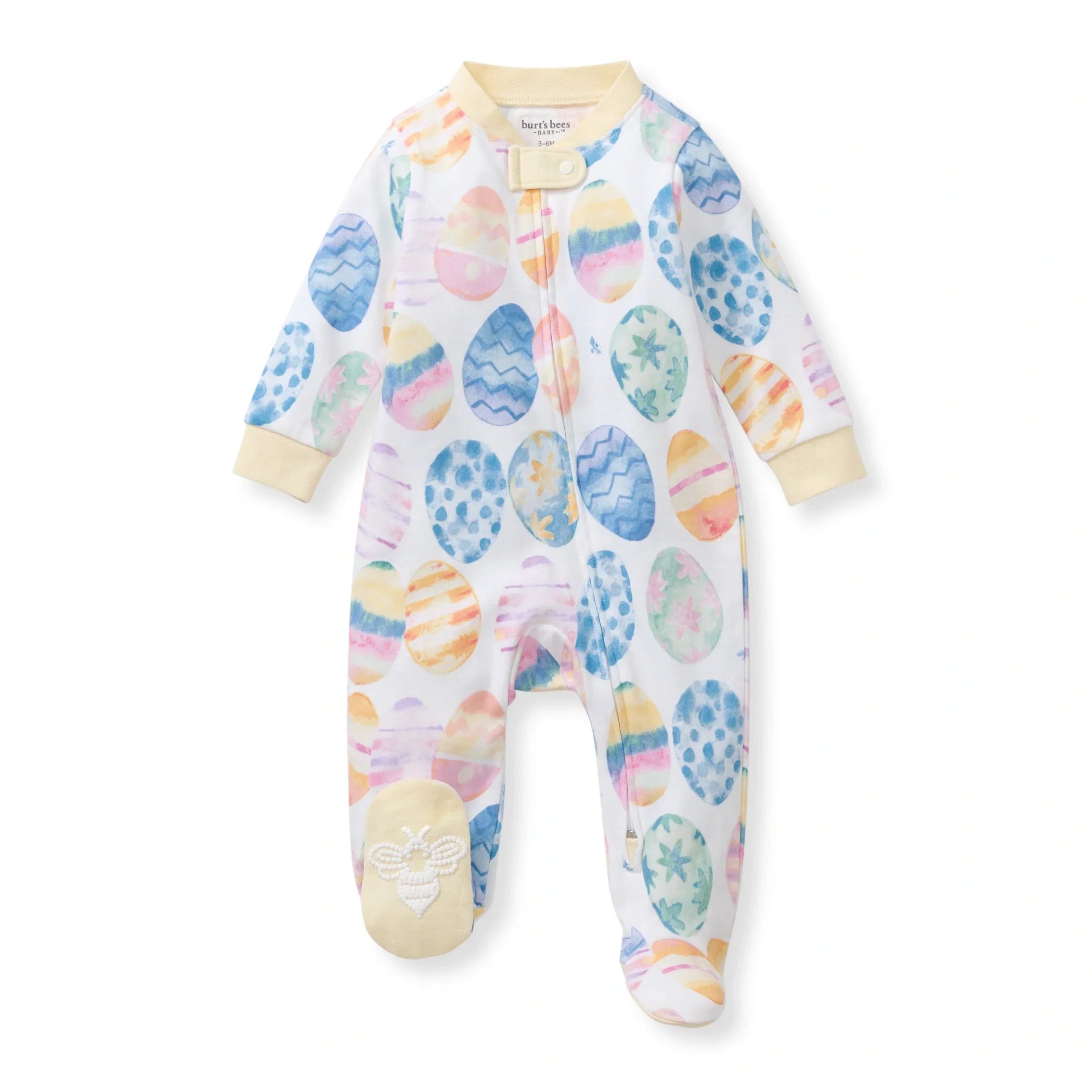Burt's Bees Organic Baby One-Piece Sleeper Easter Eggs