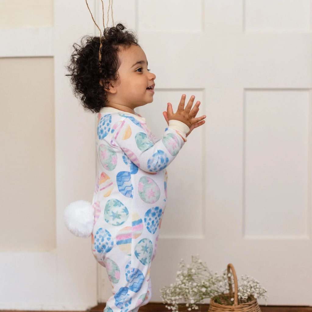 Burt's Bees Organic Baby One-Piece Sleeper Easter Eggs