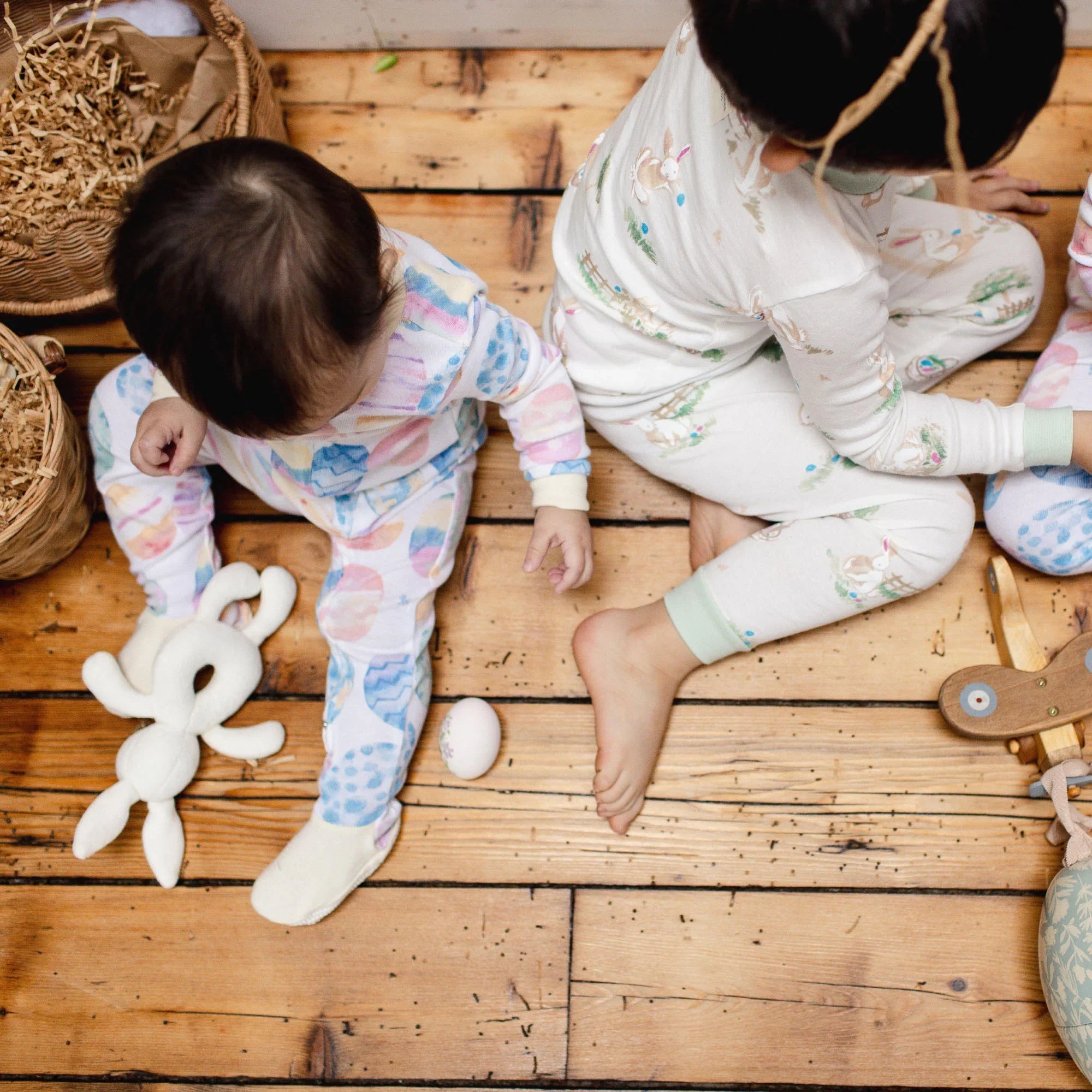 Burt's Bees Organic Baby One-Piece Sleeper Easter Eggs