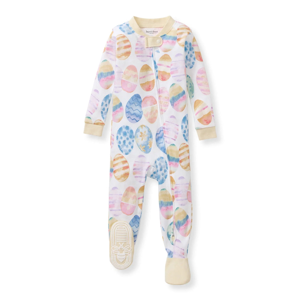 Burt's Bees Organic Baby One-Piece Sleeper Easter Eggs