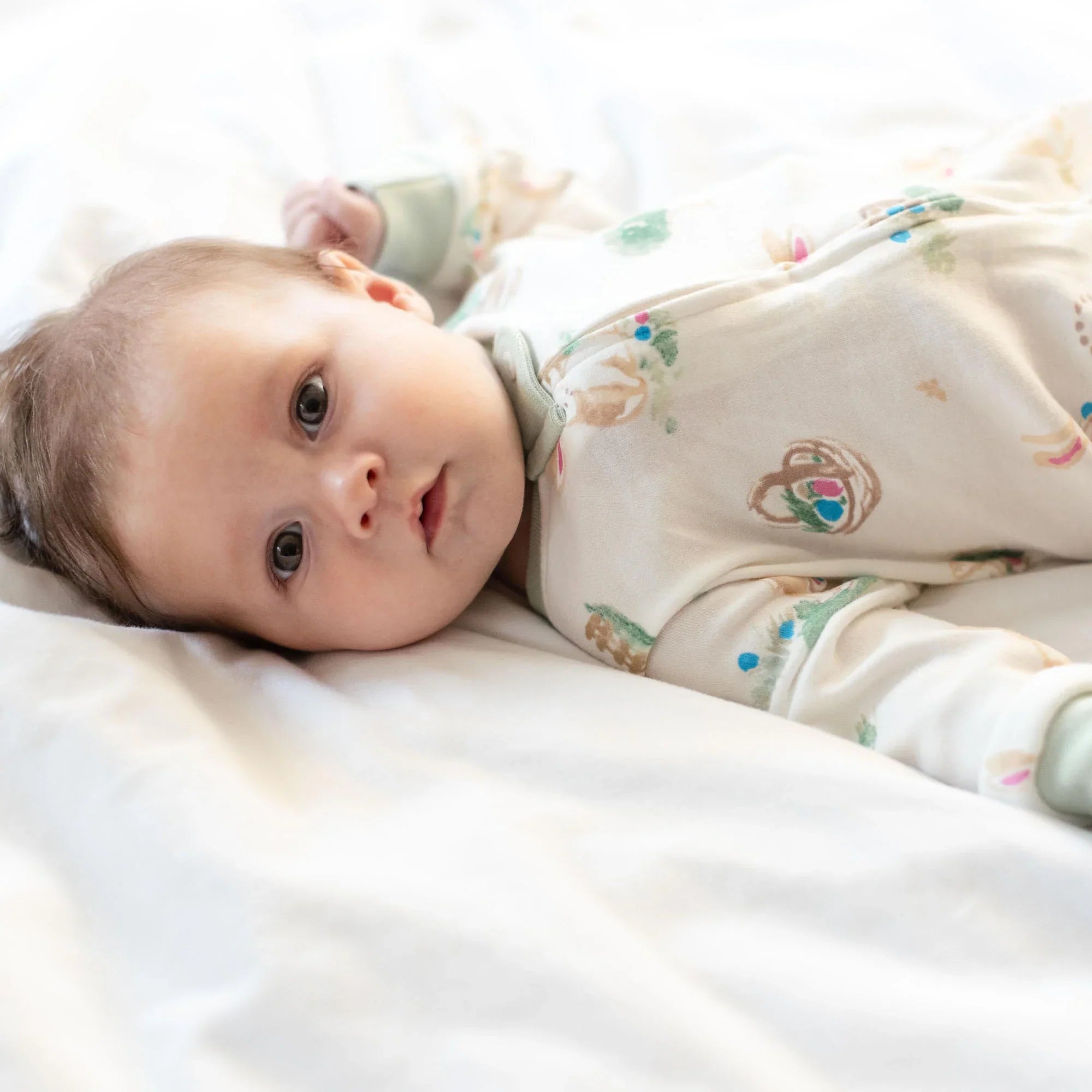 Burt's Bees Organic Baby One-Piece Sleeper Bunny Egg Hunt