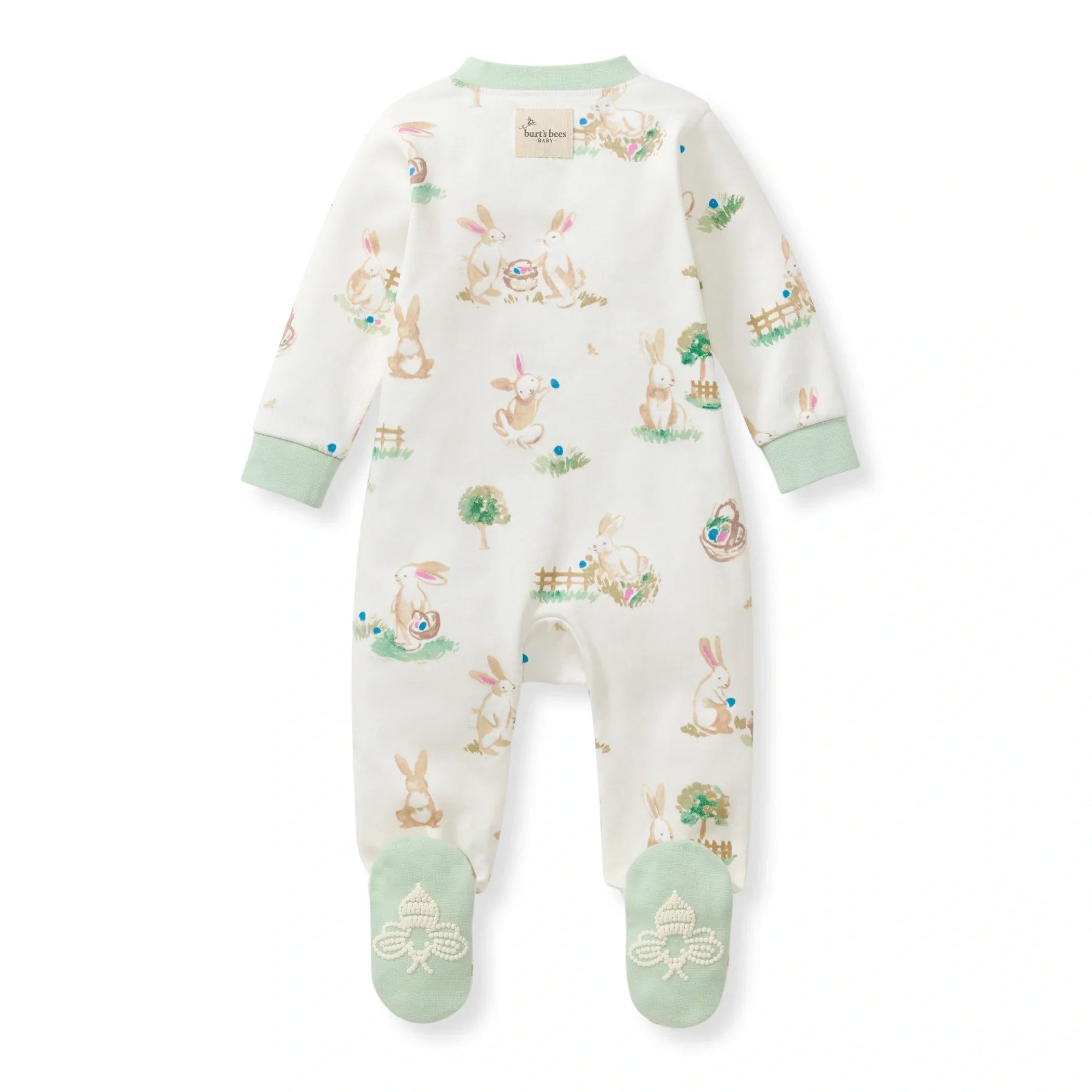 Burt's Bees Organic Baby One-Piece Sleeper Bunny Egg Hunt