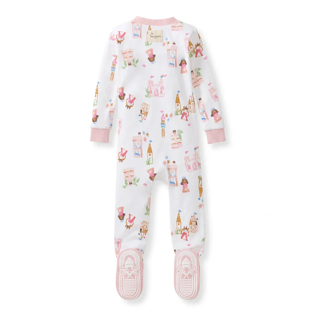 Burt's Bees Organic Baby One-Piece Sleeper Fairytale Castle