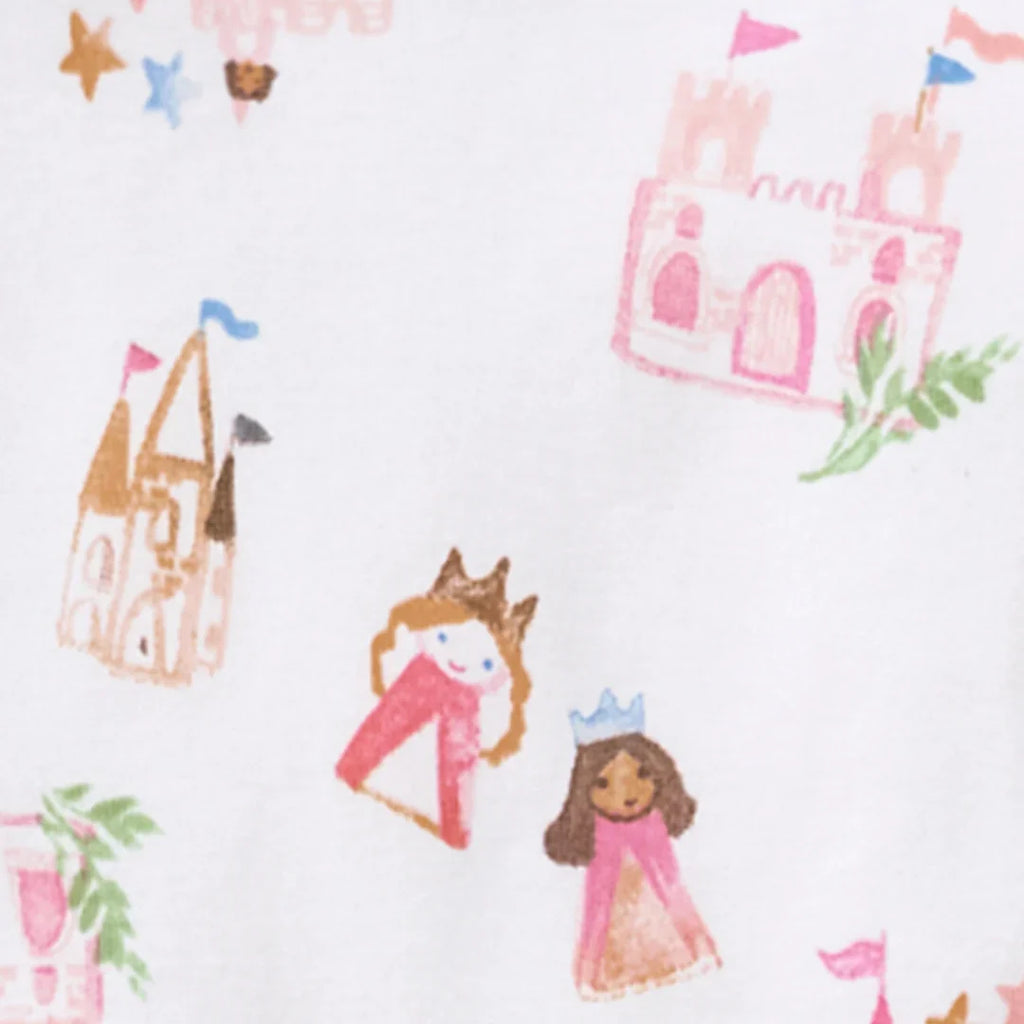 Burt's Bees Organic Baby One-Piece Sleeper Fairytale Castle