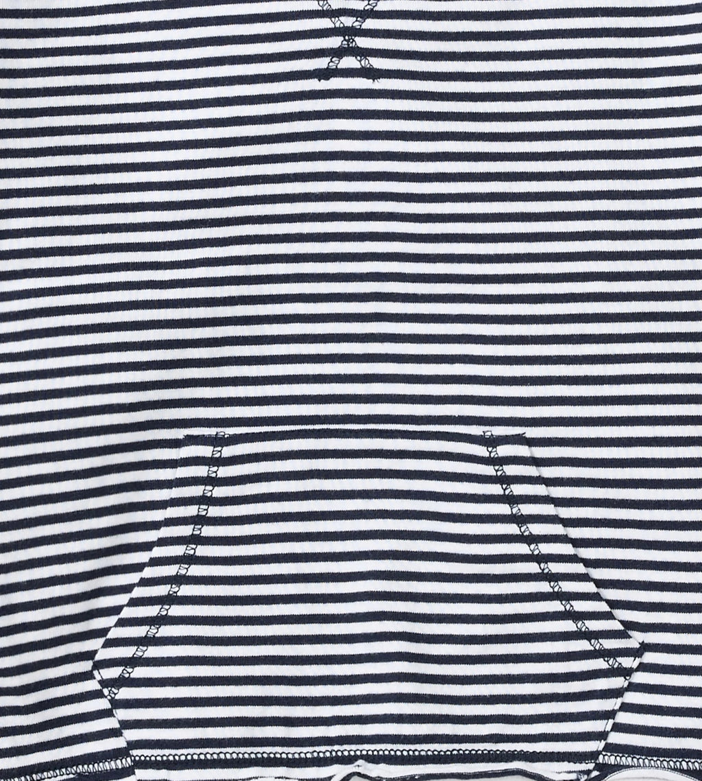Burt's Bees Organic Baby Boy Hooded Top & Shorts Set Classic Stripe