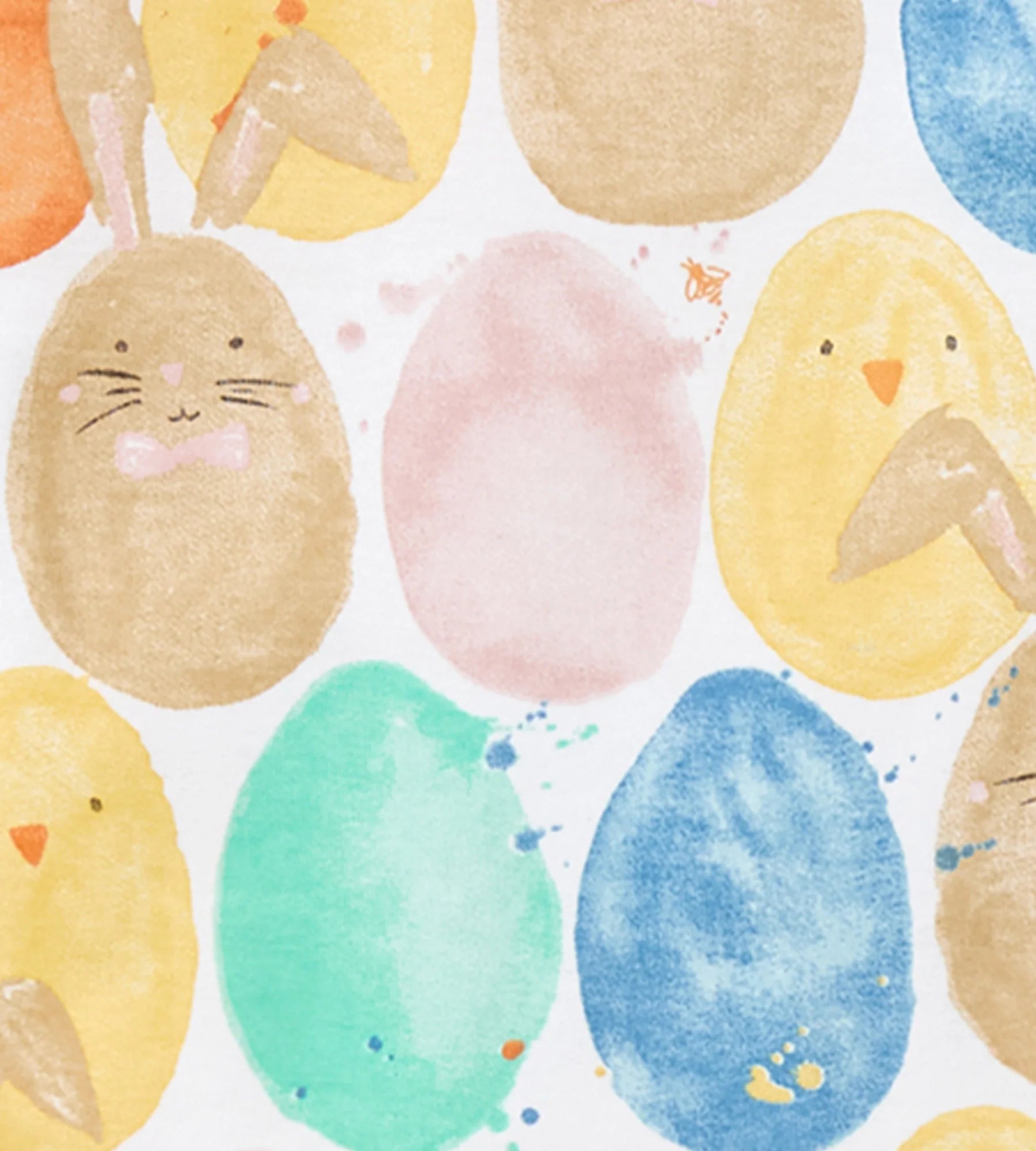 Burt's Bees Organic Baby One-Piece Sleeper Easter Friends