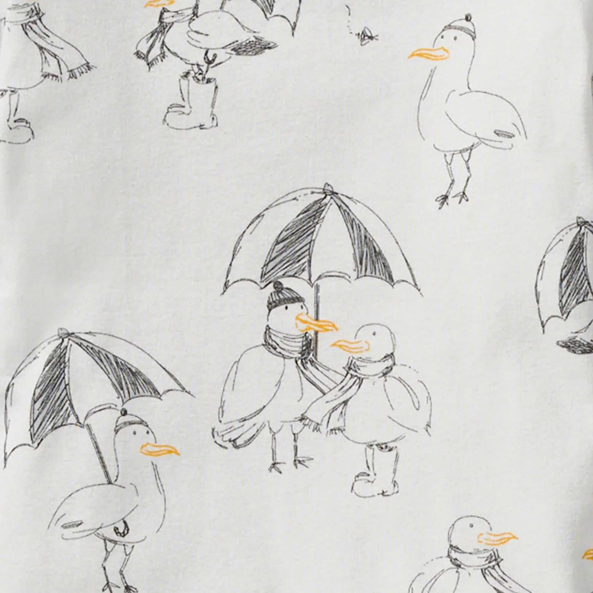 Burt's Bees Organic Baby One-Piece Sleeper Silly Seagulls
