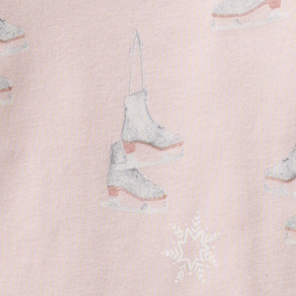 Burt's Bees Organic Baby One-Piece Sleeper Ice Skates