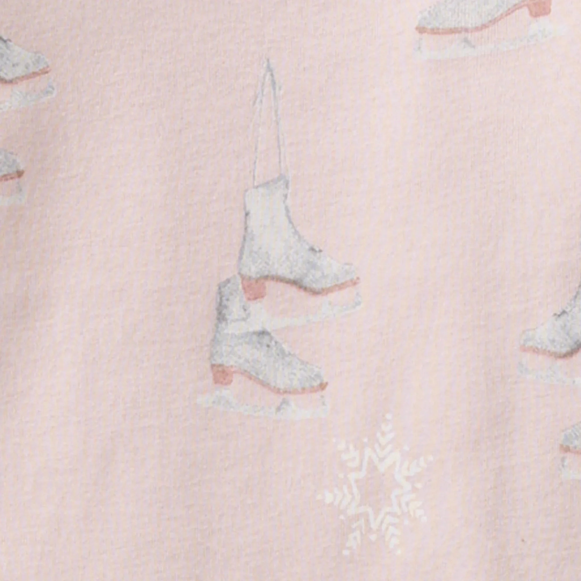 Burt's Bees Organic Baby One-Piece Sleeper Ice Skates
