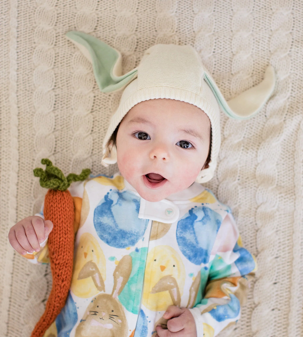 Burt's Bees Organic Baby One-Piece Sleep & Play Easter Friends