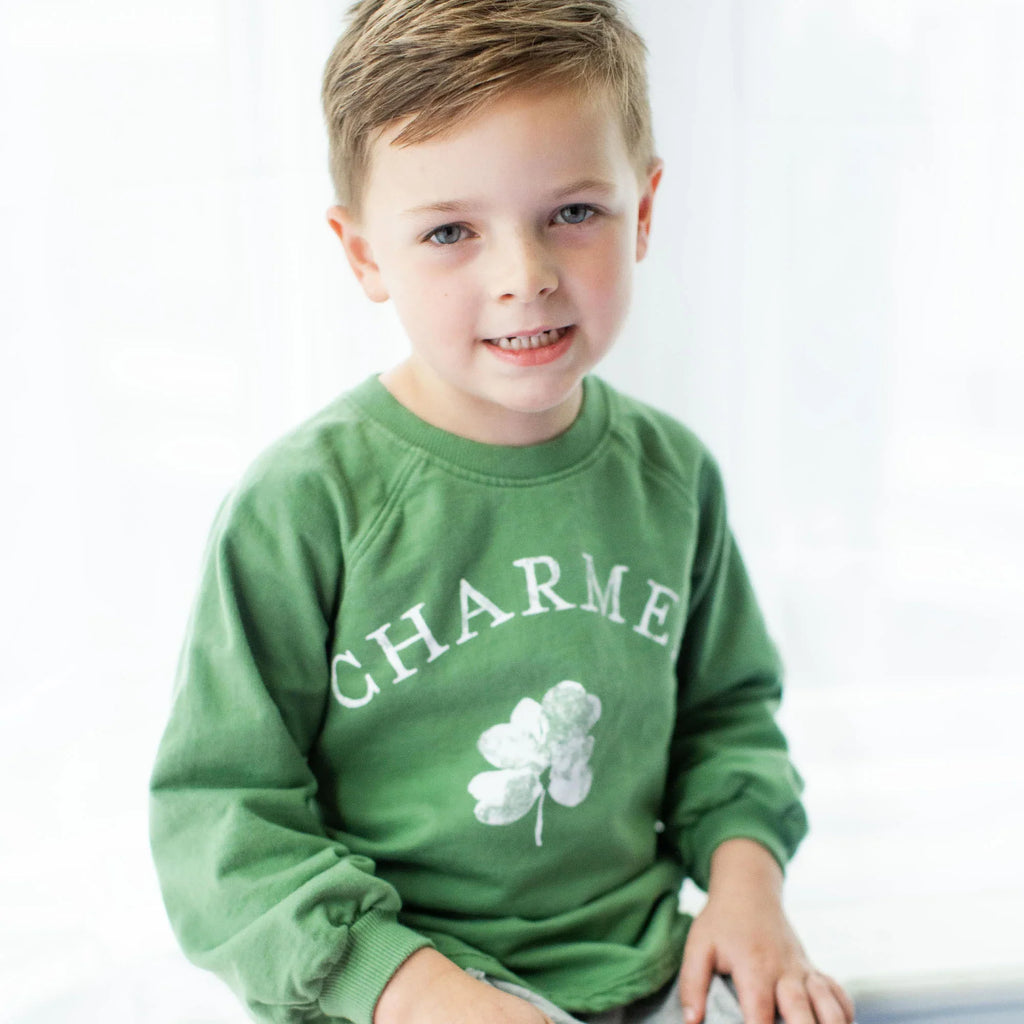 Burt's Bees Organic Baby & Toddler Sweatshirt Charmed Green