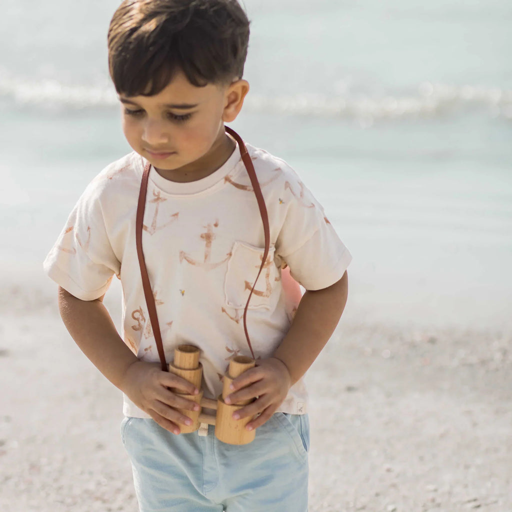 Burt's Bees Organic Anchors Boy Tee & Shorts Set