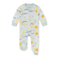 Burt's Bees Organic Baby One-Piece Sleep & Play Moon Dreams (Blue)